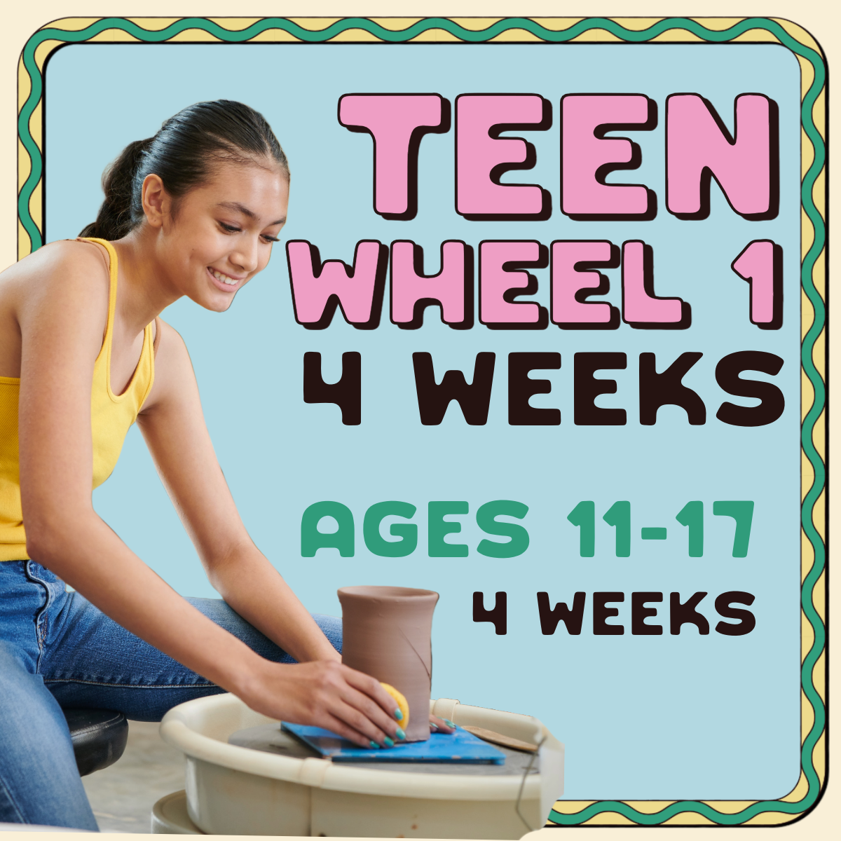 Teen Wheel 1 [4 weeks - Ages 11-17]